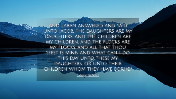 Picture 05 - Genesis 31:43 ASV Desktop Wallpaper - And Laban answered and said unto Jacob, The - Desktop Bible Verse Wallpaper