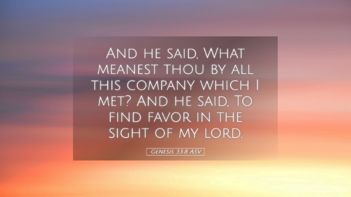 Picture 05 - Genesis 33:8 ASV Desktop Wallpaper - And he said, What meanest thou by all this - Desktop Bible Verse Wallpaper