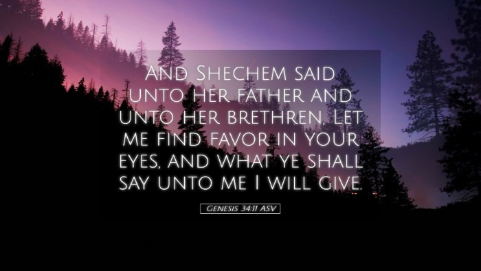 Picture 05 - Genesis 34:11 ASV Desktop Wallpaper - And Shechem said unto her father and unto her - Desktop Bible Verse Wallpaper
