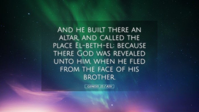 Picture 05 - Genesis 35:7 ASV Desktop Wallpaper - And he built there an altar, and called the place - Desktop Bible Verse Wallpaper