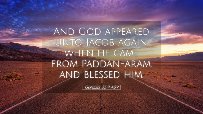 Picture 05 - Genesis 35:9 ASV Desktop Wallpaper - And God appeared unto Jacob again, when he came - Desktop Bible Verse Wallpaper