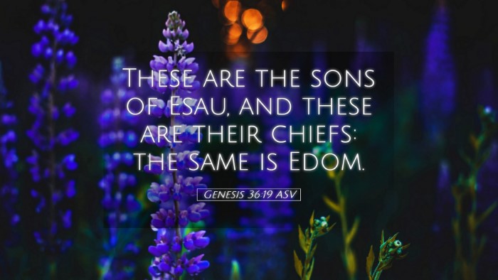 Picture 05 - Genesis 36:19 ASV Desktop Wallpaper - These are the sons of Esau, and these are their - Desktop Bible Verse Wallpaper