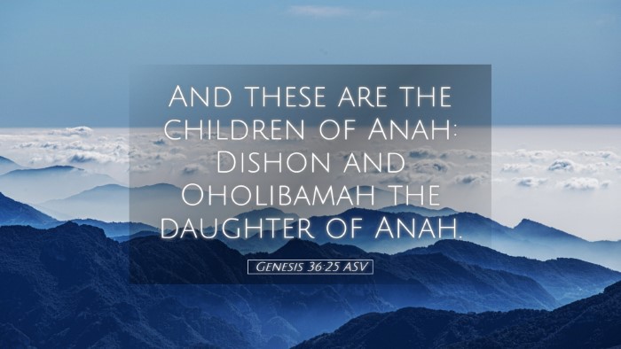 Picture 05 - Genesis 36:25 ASV Desktop Wallpaper - And these are the children of Anah: Dishon and - Desktop Bible Verse Wallpaper