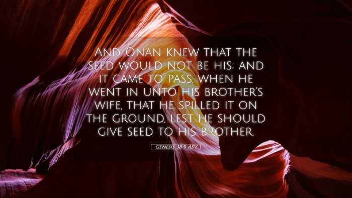 Picture 05 - Genesis 38:9 ASV Desktop Wallpaper - And Onan knew that the seed would not be his; and - Desktop Bible Verse Wallpaper