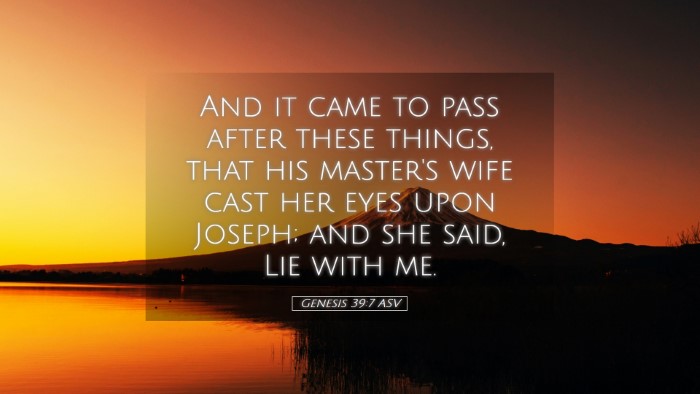 Picture 05 - Genesis 39:7 ASV Desktop Wallpaper - And it came to pass after these things, that his - Desktop Bible Verse Wallpaper
