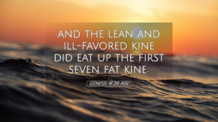 Picture 05 - Genesis 41:20 ASV Desktop Wallpaper - and the lean and ill-favored kine did eat up the - Desktop Bible Verse Wallpaper