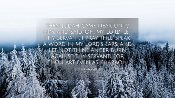 Picture 05 - Genesis 44:18 ASV Desktop Wallpaper - Then Judah came near unto him, and said, Oh, my - Desktop Bible Verse Wallpaper