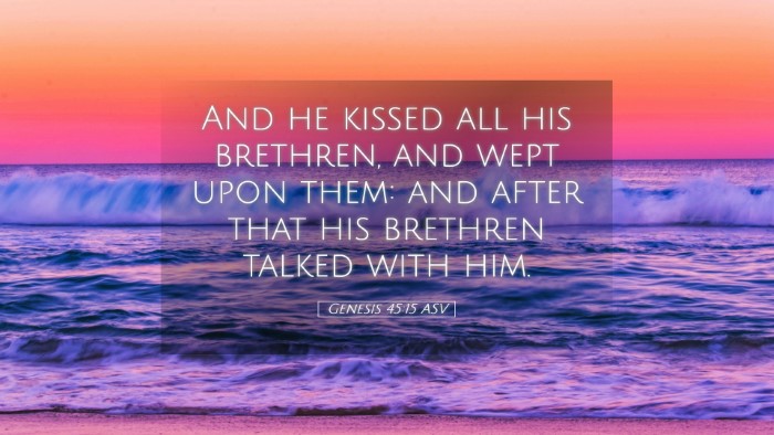 Picture 05 - Genesis 45:15 ASV Desktop Wallpaper - And he kissed all his brethren, and wept upon - Desktop Bible Verse Wallpaper