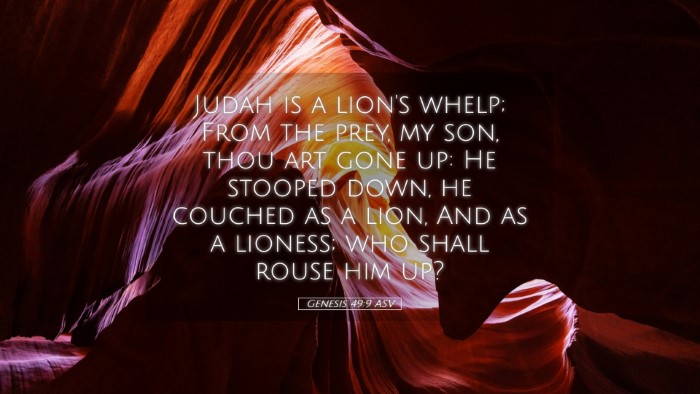 Picture 05 - Genesis 49:9 ASV Desktop Wallpaper - Judah is a lion's whelp; From the prey, my son, - Desktop Bible Verse Wallpaper