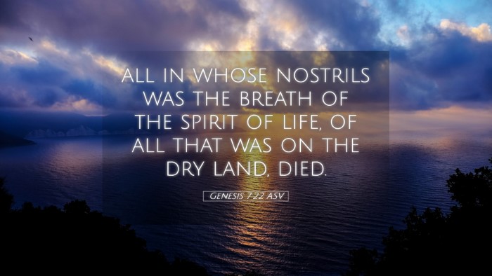 Picture 05 - Genesis 7:22 ASV Desktop Wallpaper - all in whose nostrils was the breath of the - Desktop Bible Verse Wallpaper