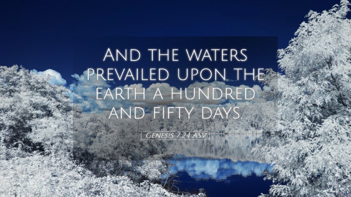 Picture 05 - Genesis 7:24 ASV Desktop Wallpaper - And the waters prevailed upon the earth a hundred - Desktop Bible Verse Wallpaper