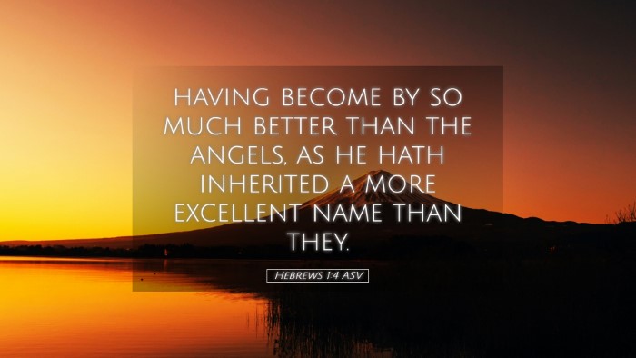 Picture 05 - Hebrews 1:4 ASV Desktop Wallpaper - having become by so much better than the angels, - Desktop Bible Verse Wallpaper