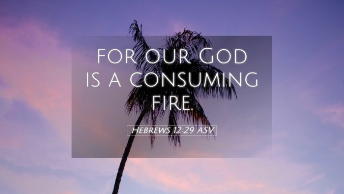 Picture 05 - Hebrews 12:29 ASV Desktop Wallpaper - for our God is a consuming - Desktop Bible Verse Wallpaper