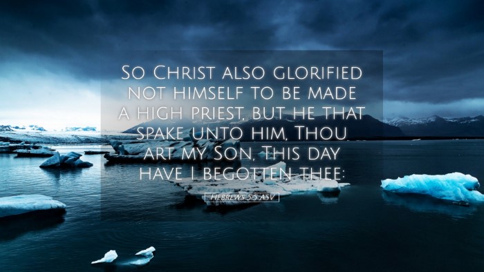 Picture 05 - Hebrews 5:5 ASV Desktop Wallpaper - So Christ also glorified not himself to be made a - Desktop Bible Verse Wallpaper