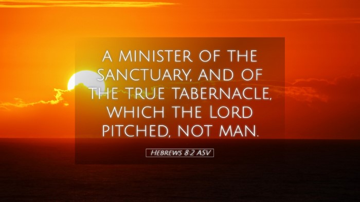 Picture 05 - Hebrews 8:2 ASV Desktop Wallpaper - a minister of the sanctuary, and of the true - Desktop Bible Verse Wallpaper