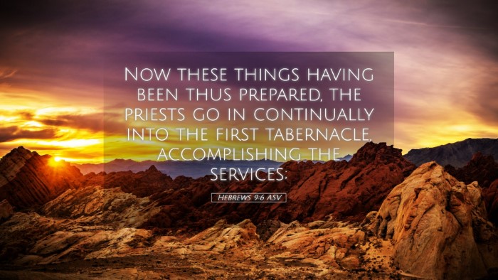 Picture 05 - Hebrews 9:6 ASV Desktop Wallpaper - Now these things having been thus prepared, the - Desktop Bible Verse Wallpaper