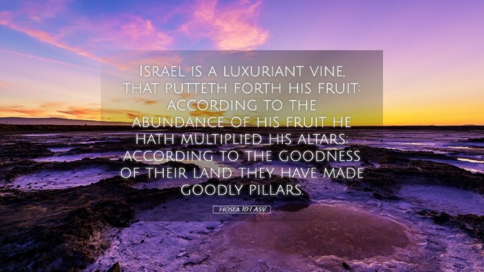 Picture 05 - Hosea 10:1 ASV Desktop Wallpaper - Israel is a luxuriant vine, that putteth forth - Desktop Bible Verse Wallpaper