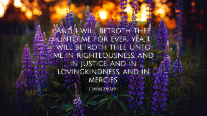 Picture 05 - Hosea 2:19 ASV Desktop Wallpaper - And I will betroth thee unto me for ever; yea, I - Desktop Bible Verse Wallpaper