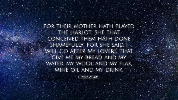 Picture 05 - Hosea 2:5 ASV Desktop Wallpaper - for their mother hath played the harlot; she that - Desktop Bible Verse Wallpaper