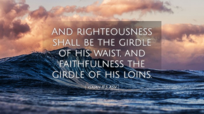 Picture 05 - Isaiah 11:5 ASV Desktop Wallpaper - And righteousness shall be the girdle of his - Desktop Bible Verse Wallpaper