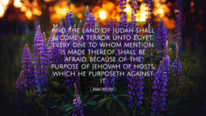Picture 05 - Isaiah 19:17 ASV Desktop Wallpaper - And the land of Judah shall become a terror unto - Desktop Bible Verse Wallpaper