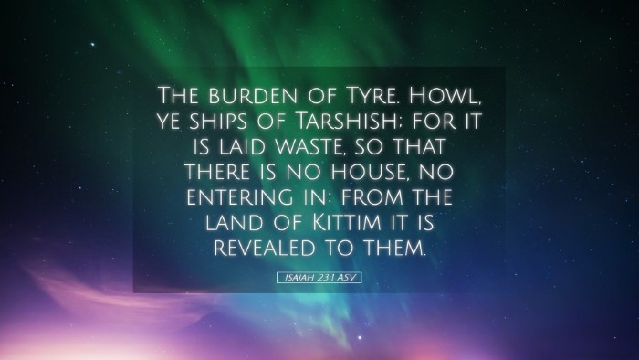 Picture 05 - Isaiah 23:1 ASV Desktop Wallpaper - The burden of Tyre. Howl, ye ships of Tarshish; - Desktop Bible Verse Wallpaper