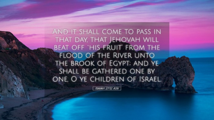 Picture 05 - Isaiah 27:12 ASV Desktop Wallpaper - And it shall come to pass in that day, that - Desktop Bible Verse Wallpaper