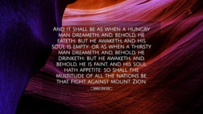 Picture 05 - Isaiah 29:8 ASV Desktop Wallpaper - And it shall be as when a hungry man dreameth, - Desktop Bible Verse Wallpaper
