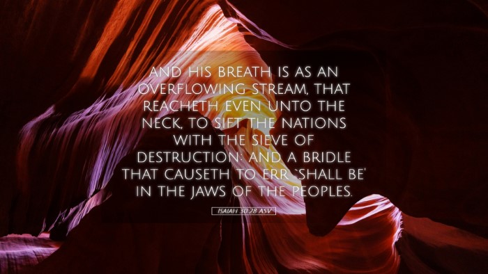 Picture 05 - Isaiah 30:28 ASV Desktop Wallpaper - and his breath is as an overflowing stream, that - Desktop Bible Verse Wallpaper