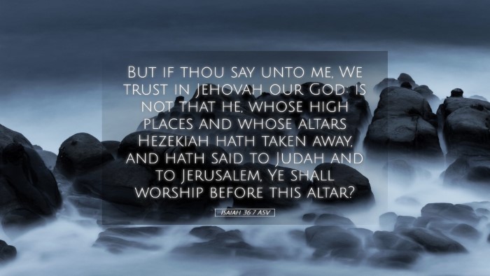 Picture 05 - Isaiah 36:7 ASV Desktop Wallpaper - But if thou say unto me, We trust in Jehovah our - Desktop Bible Verse Wallpaper