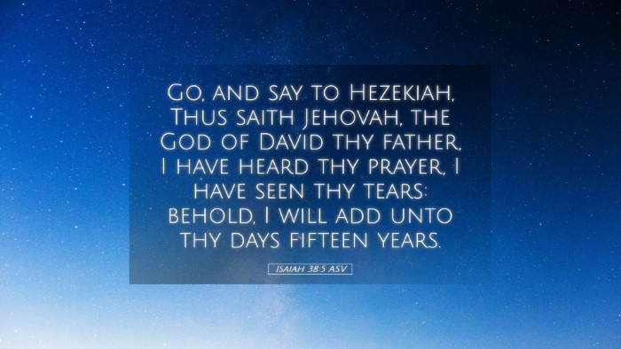 Picture 05 - Isaiah 38:5 ASV Desktop Wallpaper - Go, and say to Hezekiah, Thus saith Jehovah, the - Desktop Bible Verse Wallpaper