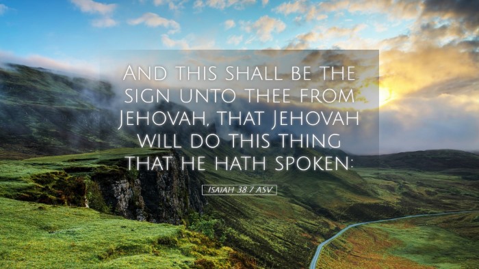 Picture 05 - Isaiah 38:7 ASV Desktop Wallpaper - And this shall be the sign unto thee from - Desktop Bible Verse Wallpaper