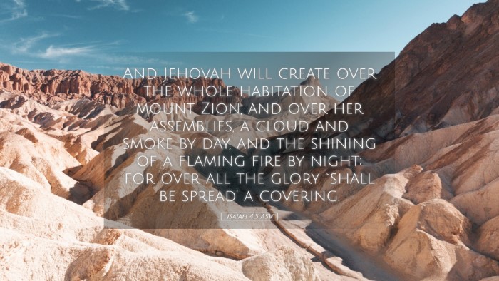Picture 05 - Isaiah 4:5 ASV Desktop Wallpaper - And Jehovah will create over the whole habitation - Desktop Bible Verse Wallpaper