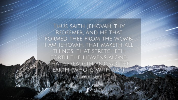 Picture 05 - Isaiah 44:24 ASV Desktop Wallpaper - Thus saith Jehovah, thy Redeemer, and he that - Desktop Bible Verse Wallpaper