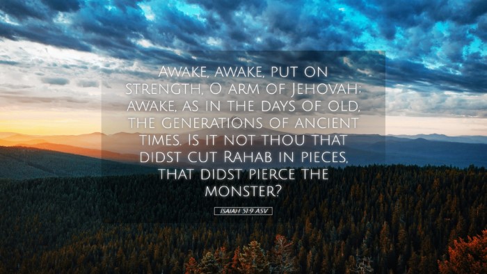 Picture 05 - Isaiah 51:9 ASV Desktop Wallpaper - Awake, awake, put on strength, O arm of Jehovah; - Desktop Bible Verse Wallpaper