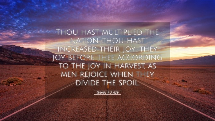 Picture 05 - Isaiah 9:3 ASV Desktop Wallpaper - Thou hast multiplied the nation, thou hast - Desktop Bible Verse Wallpaper