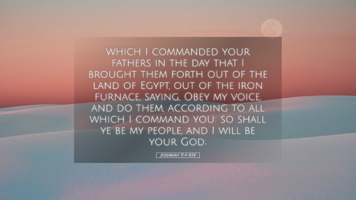 Picture 05 - Jeremiah 11:4 ASV Desktop Wallpaper - which I commanded your fathers in the day that I - Desktop Bible Verse Wallpaper
