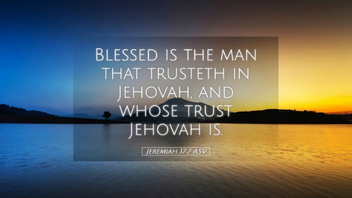 Picture 05 - Jeremiah 17:7 ASV Desktop Wallpaper - Blessed is the man that trusteth in Jehovah, and - Desktop Bible Verse Wallpaper