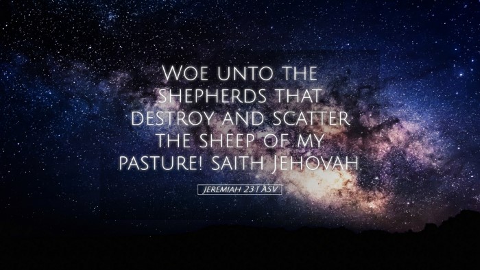 Picture 05 - Jeremiah 23:1 ASV Desktop Wallpaper - Woe unto the shepherds that destroy and scatter - Desktop Bible Verse Wallpaper