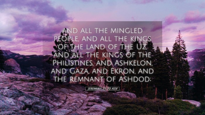 Picture 05 - Jeremiah 25:20 ASV Desktop Wallpaper - and all the mingled people, and all the kings of - Desktop Bible Verse Wallpaper