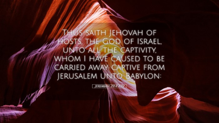 Picture 05 - Jeremiah 29:4 ASV Desktop Wallpaper - Thus saith Jehovah of hosts, the God of Israel, - Desktop Bible Verse Wallpaper