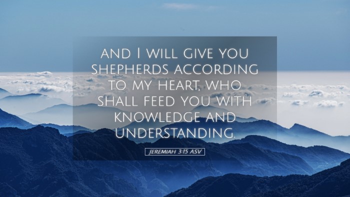 Picture 05 - Jeremiah 3:15 ASV Desktop Wallpaper - and I will give you shepherds according to my - Desktop Bible Verse Wallpaper