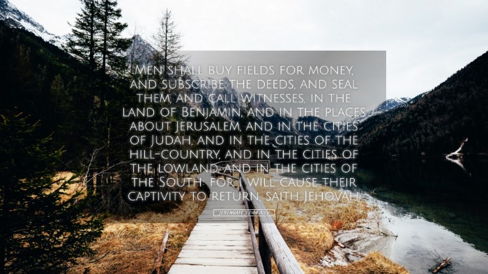 Picture 05 - Jeremiah 32:44 ASV Desktop Wallpaper - Men shall buy fields for money, and subscribe the - Desktop Bible Verse Wallpaper