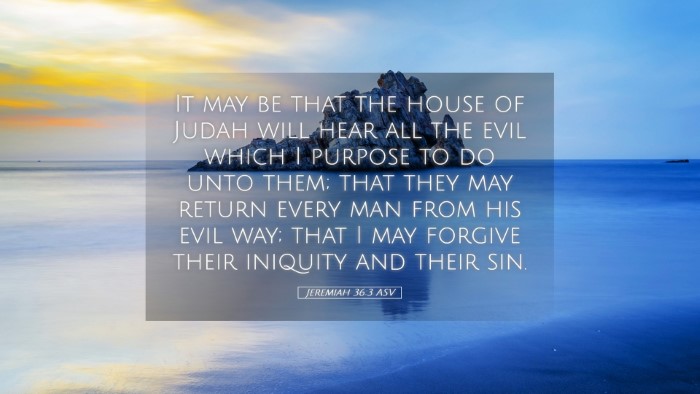 Picture 05 - Jeremiah 36:3 ASV Desktop Wallpaper - It may be that the house of Judah will hear all - Desktop Bible Verse Wallpaper
