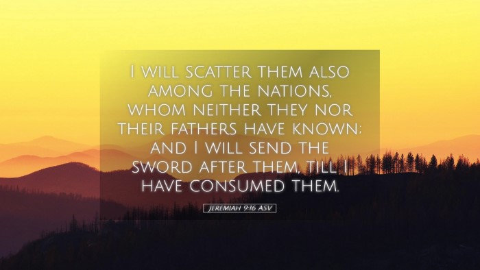 Picture 05 - Jeremiah 9:16 ASV Desktop Wallpaper - I will scatter them also among the nations, whom - Desktop Bible Verse Wallpaper