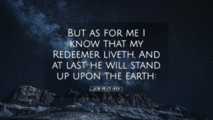 Picture 05 - Job 19:25 ASV Desktop Wallpaper - But as for me I know that my Redeemer liveth, And - Desktop Bible Verse Wallpaper