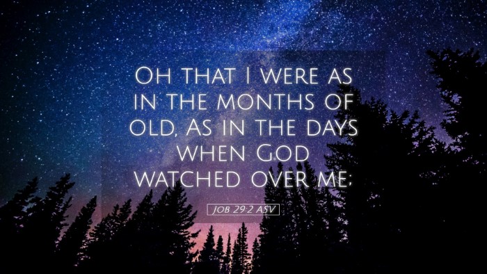 Picture 05 - Job 29:2 ASV Desktop Wallpaper - Oh that I were as in the months of old, As in the - Desktop Bible Verse Wallpaper
