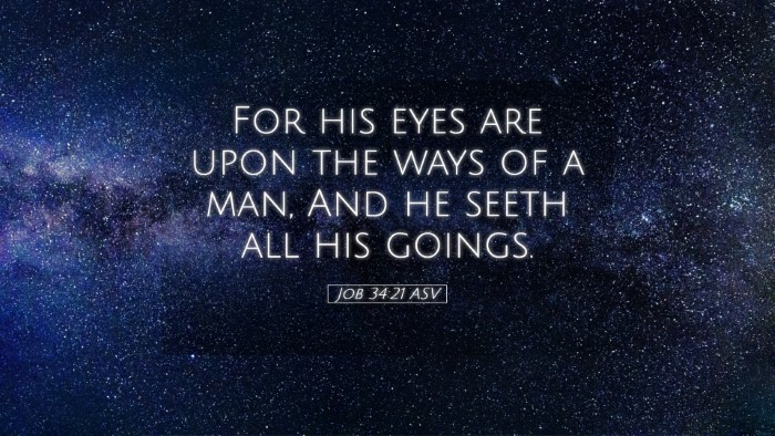Picture 05 - Job 34:21 ASV Desktop Wallpaper - For his eyes are upon the ways of a man, And he - Desktop Bible Verse Wallpaper