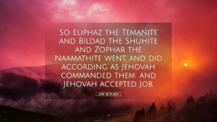 Picture 05 - Job 42:9 ASV Desktop Wallpaper - So Eliphaz the Temanite and Bildad the Shuhite - Desktop Bible Verse Wallpaper