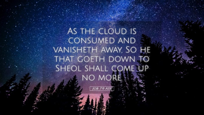 Picture 05 - Job 7:9 ASV Desktop Wallpaper - As the cloud is consumed and vanisheth away, So - Desktop Bible Verse Wallpaper